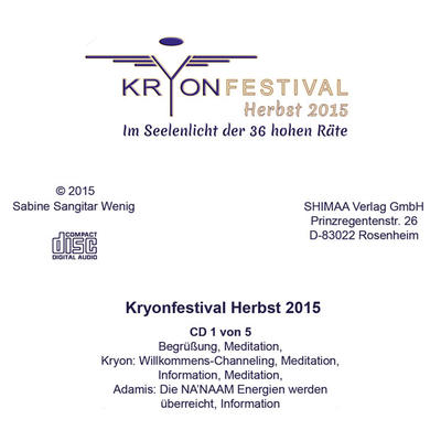 Mitschnitte Kryonfestival Herbst 2015