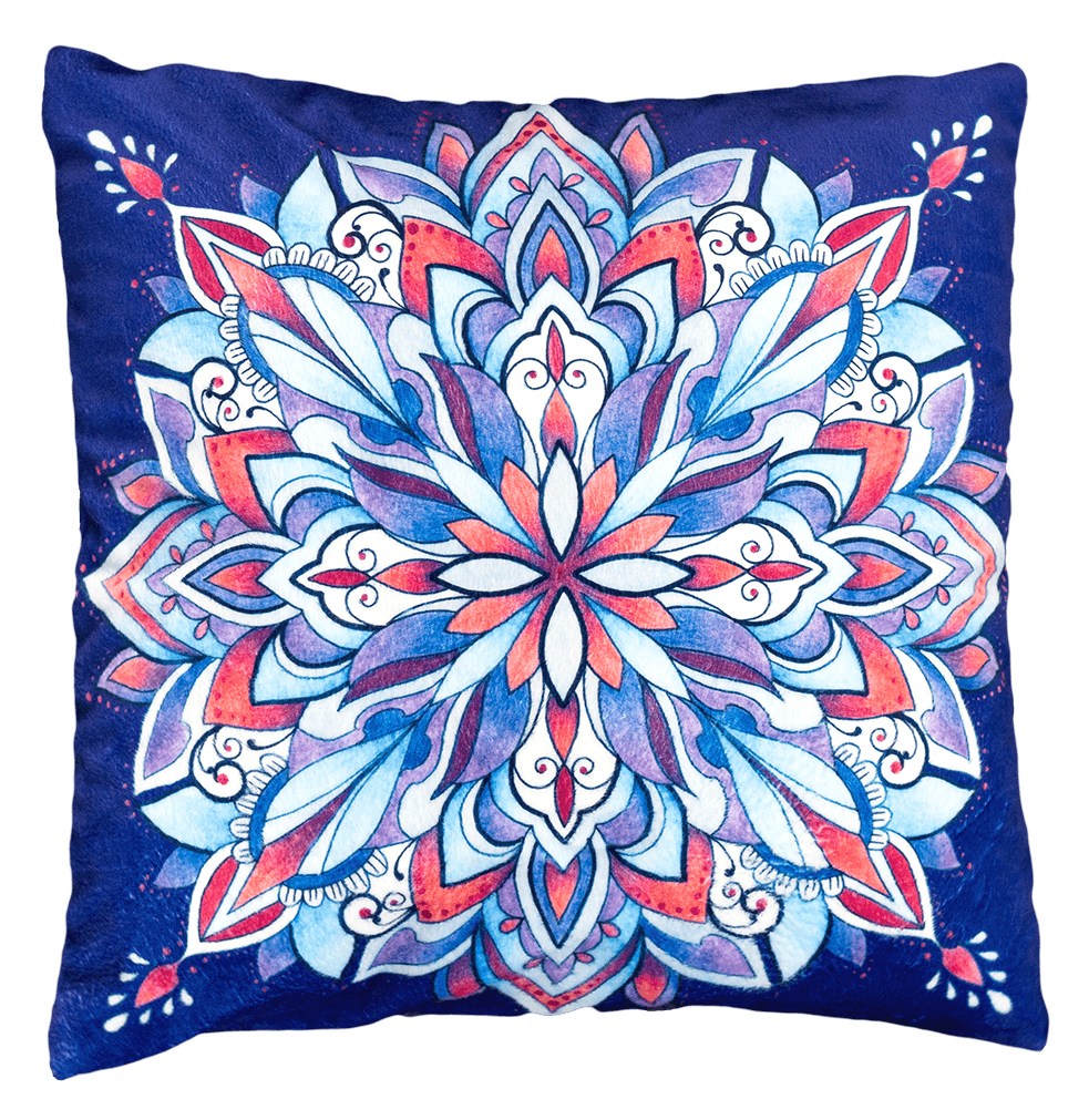 Energetisiertes Kuschelkissen mit Mandala - Klein 