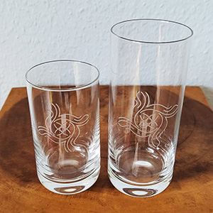 Glas mit Gravur BETEEM