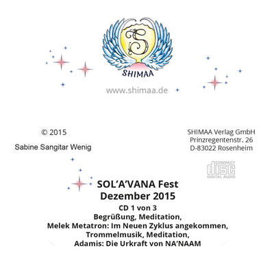 Mitschnitte SOL A VANA Fest 6. Dezember 2015