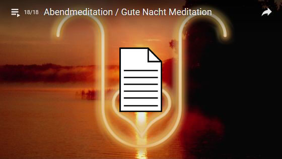 Bild Anleitung / Meditation: Abendmeditation