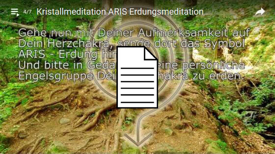 Bild Kristallmeditation: ARIS - Erdung