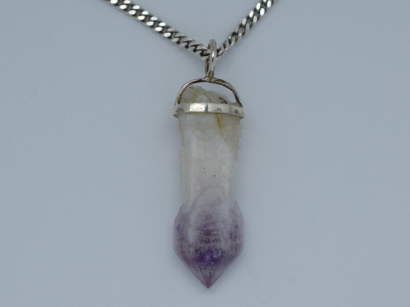 Fülle-Zepter Amethyst auf Bergkristall energetisiert Fülle-Zepter Amethyst auf Bergkristall energetisiert