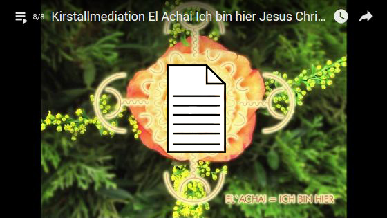 Bild Kristallmeditation: El Achai Ich bin hier Jesus Christus