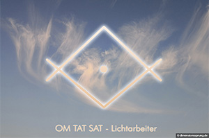 Meditationskarte / Energiesymbolkarte OM TAT SAT